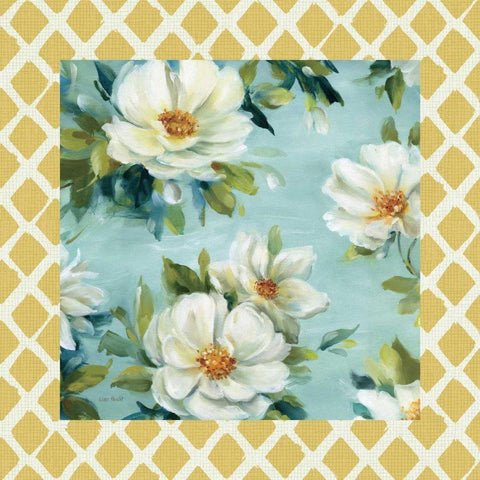 Reflections II with Border White Modern Wood Framed Art Print by Audit, Lisa