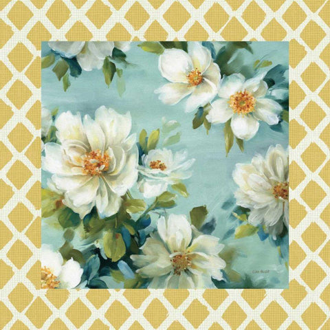 Reflections III with Border White Modern Wood Framed Art Print by Audit, Lisa