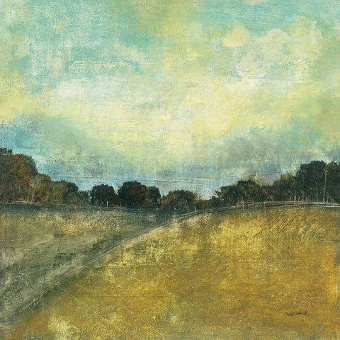 This Place II Gold Ornate Wood Framed Art Print with Double Matting by Warrick, Cheryl