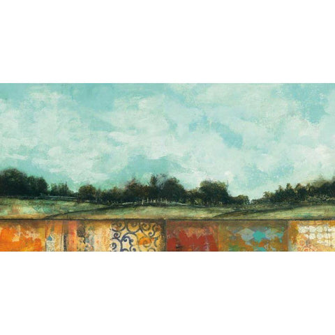 Everywhere White Modern Wood Framed Art Print by Warrick, Cheryl