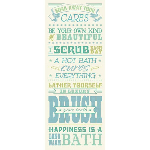 Wash Up III Black Modern Wood Framed Art Print with Double Matting by Pela Studio