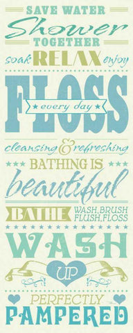 Wash Up IV White Modern Wood Framed Art Print with Double Matting by Pela Studio