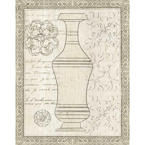 Restoration Period Urn I Gold Ornate Wood Framed Art Print with Double Matting by Wild Apple Portfolio