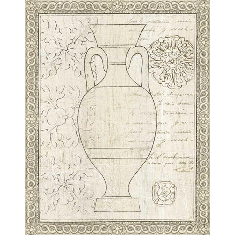 Restoration Period Urn II Gold Ornate Wood Framed Art Print with Double Matting by Wild Apple Portfolio