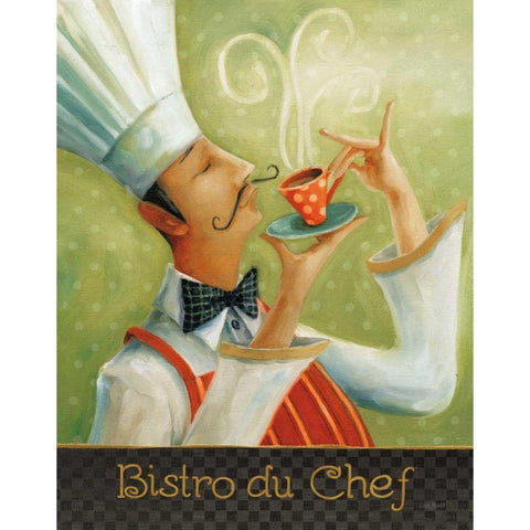 Cafe Moustache I White Modern Wood Framed Art Print by Audit, Lisa