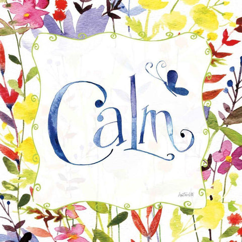 Calm White Modern Wood Framed Art Print with Double Matting by Tavoletti, Anne