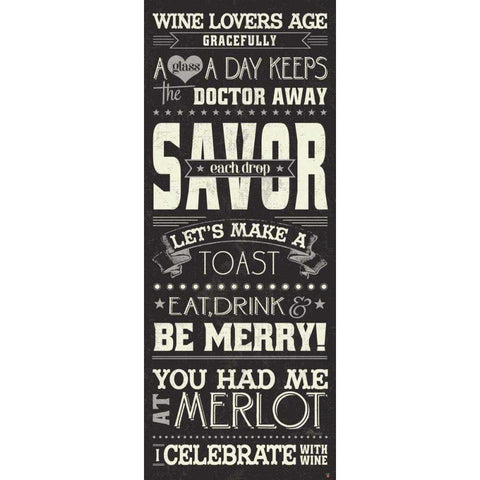 Wine Lovers I White Modern Wood Framed Art Print by Pela Studio