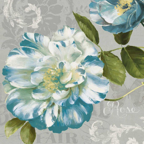 Spring Flair II Gray and Yellow Black Modern Wood Framed Art Print with Double Matting by Audit, Lisa