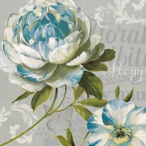 Spring Flair III Gray and Yellow White Modern Wood Framed Art Print with Double Matting by Audit, Lisa