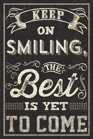 Chalk Quotes II Black Ornate Wood Framed Art Print with Double Matting by Pela Studio