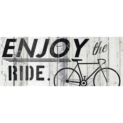 Enjoy the Ride Gold Ornate Wood Framed Art Print with Double Matting by Schick, Mike