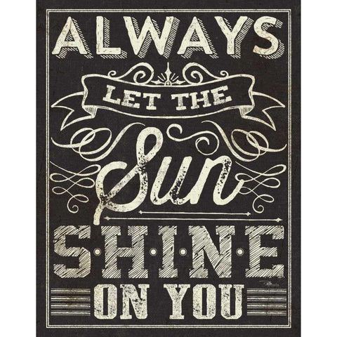 Chalk Quotes I White Modern Wood Framed Art Print by Pela Studio