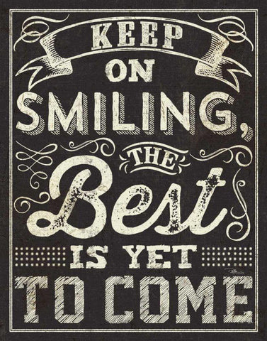 Chalk Quotes II Black Ornate Wood Framed Art Print with Double Matting by Pela Studio