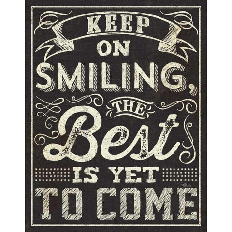 Chalk Quotes II White Modern Wood Framed Art Print by Pela Studio