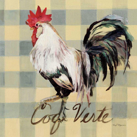 Coq Verte Gold Ornate Wood Framed Art Print with Double Matting by Hageman, Marilyn