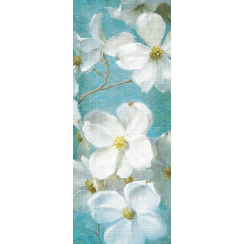 Indiness Blossom Panel Vintage II White Modern Wood Framed Art Print by Nai, Danhui