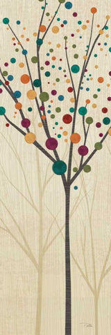 Flying Colors Trees Light II White Modern Wood Framed Art Print with Double Matting by ERR, Pela