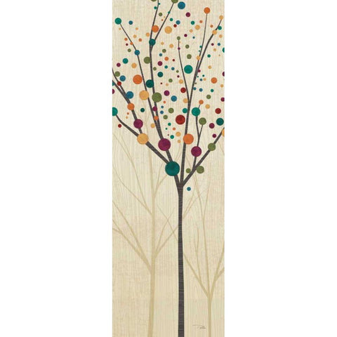 Flying Colors Trees Light II White Modern Wood Framed Art Print by ERR, Pela