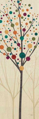 Flying Colors Trees Light III White Modern Wood Framed Art Print with Double Matting by ERR, Pela