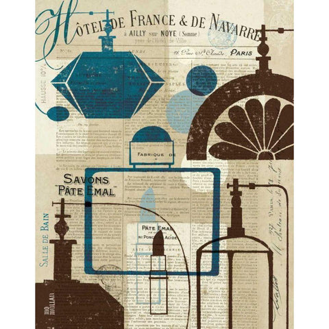 French Spa I White Modern Wood Framed Art Print by Mullan, Michael