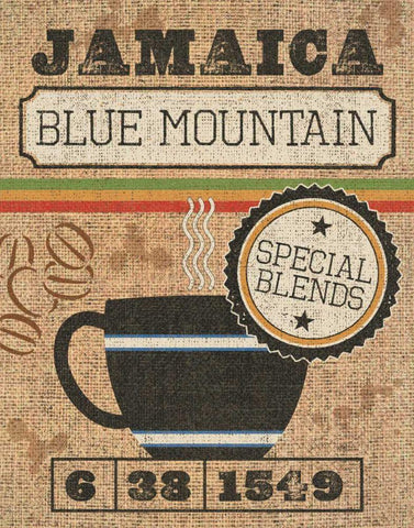 Coffee Sack II Black Ornate Wood Framed Art Print with Double Matting by Pela Studio