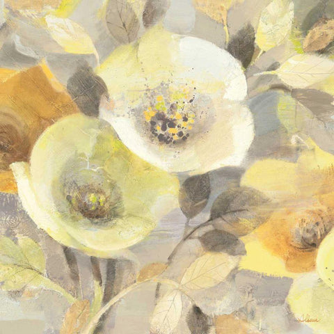 Spring Collection III Crop Gold Ornate Wood Framed Art Print with Double Matting by Hristova, Albena