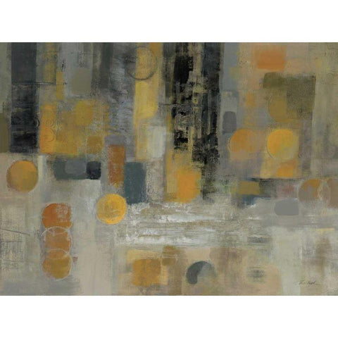 Raindrops on the Street Black Modern Wood Framed Art Print with Double Matting by Vassileva, Silvia