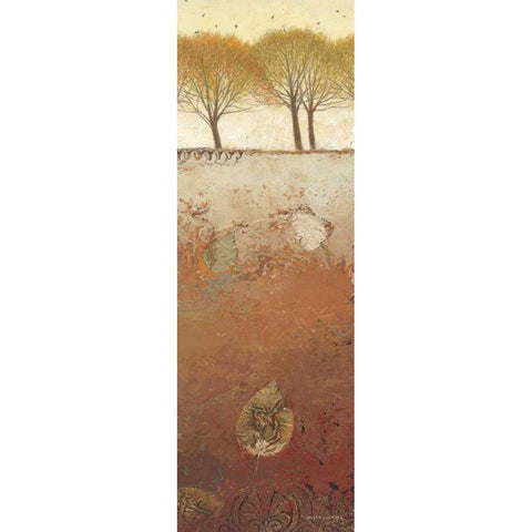 Field and Forest Panel II Black Modern Wood Framed Art Print by Wiens, James