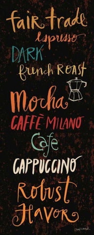 Fair Trade Panel II White Modern Wood Framed Art Print with Double Matting by Warrick, Cheryl