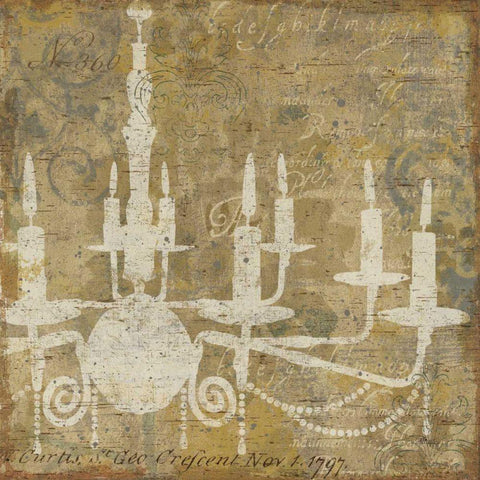 Faded Ornate I Gray no Bird Black Modern Wood Framed Art Print with Double Matting by Pela Studio