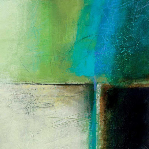 Water Black Modern Wood Framed Art Print by Davies, Jane