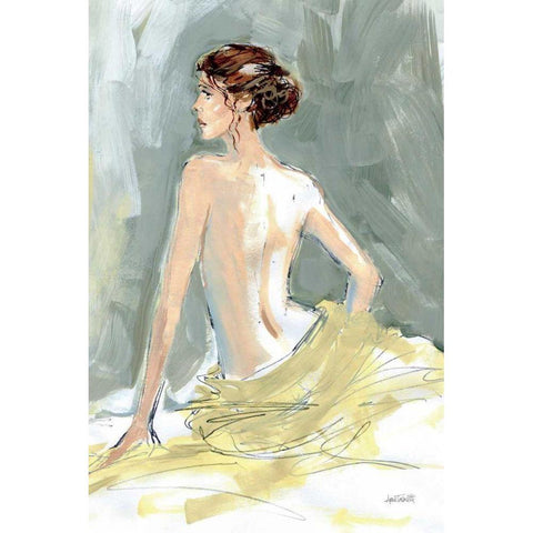 Nude II Gold Ornate Wood Framed Art Print with Double Matting by Tavoletti, Anne
