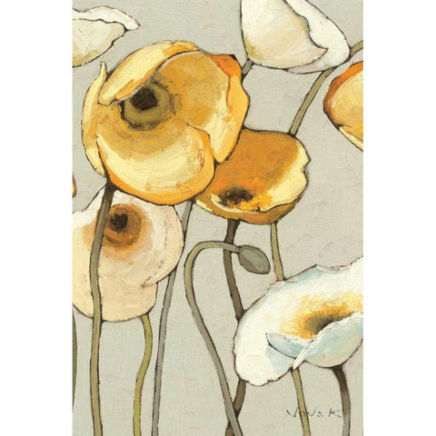 Jaune Gris II Crop Gold Ornate Wood Framed Art Print with Double Matting by Novak, Shirley