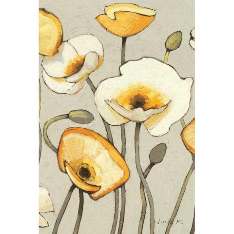 Jaune Gris III Crop Black Modern Wood Framed Art Print by Novak, Shirley