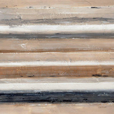 Abstract Balance VII Black Modern Wood Framed Art Print with Double Matting by Audit, Lisa