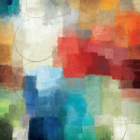 Seasons Black Modern Wood Framed Art Print by Mullan, Michael