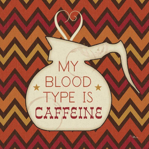 Caffeine I Black Modern Wood Framed Art Print by Pela Studio