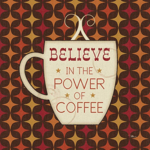 Caffeine IV Gold Ornate Wood Framed Art Print with Double Matting by Pela Studio
