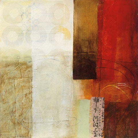 Warmth III White Modern Wood Framed Art Print by Davies, Jane