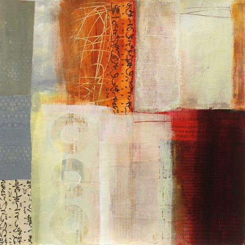 Warmth IV White Modern Wood Framed Art Print by Davies, Jane