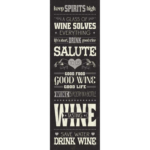Wine Lovers II White Modern Wood Framed Art Print by Pela Studio