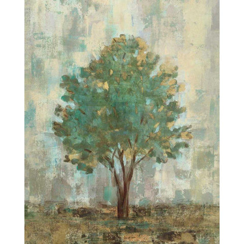 Verdi Trees II Gold Ornate Wood Framed Art Print with Double Matting by Vassileva, Silvia