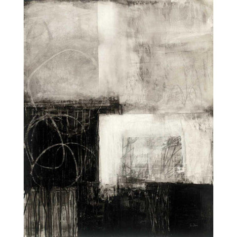 A Wintry Day III Black Modern Wood Framed Art Print with Double Matting by Davies, Jane
