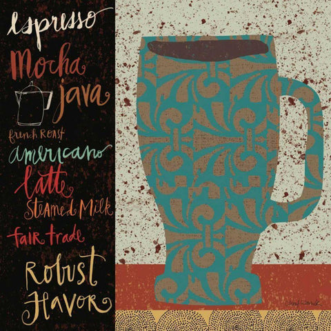 Fair Trade I White Modern Wood Framed Art Print by Warrick, Cheryl