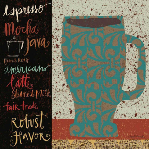 Fair Trade I Black Ornate Wood Framed Art Print with Double Matting by Warrick, Cheryl