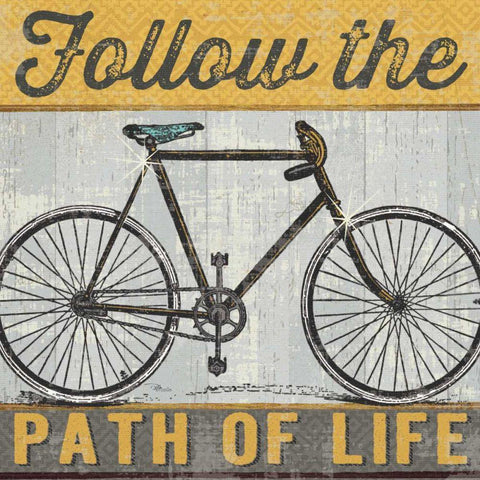 Joy Ride II White Modern Wood Framed Art Print with Double Matting by Pela Studio