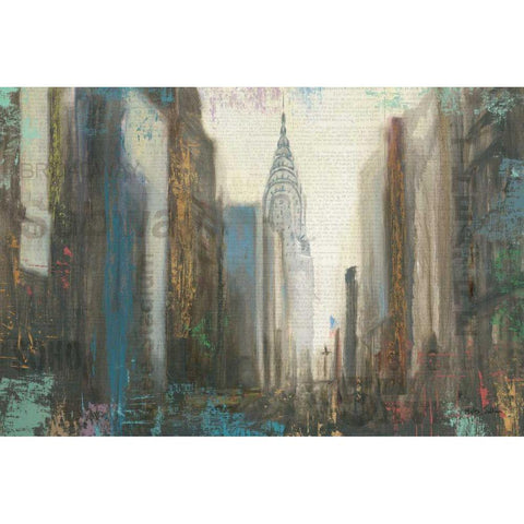Urban Movement I NY White Modern Wood Framed Art Print by Sullivan, Myles