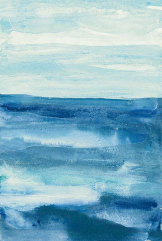 Lost in Blue Black Ornate Wood Framed Art Print with Double Matting by Paschke, Chris