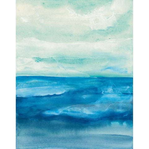 Shallow Water 12x18 Black Modern Wood Framed Art Print with Double Matting by Paschke, Chris