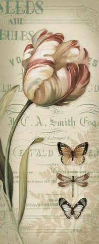 Mothers Treasure IV Panel Vintage White Modern Wood Framed Art Print with Double Matting by Audit, Lisa